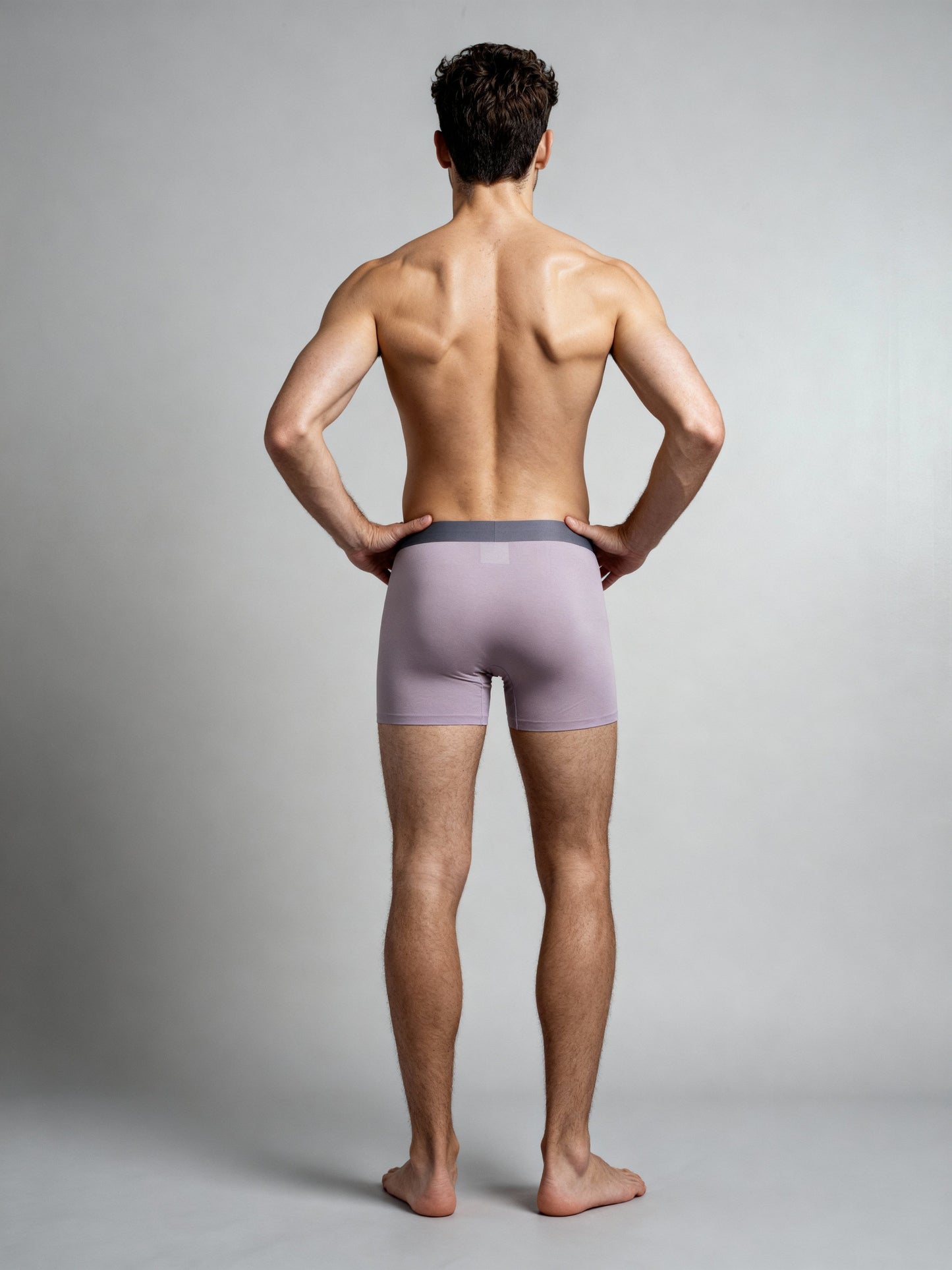 Men V WALK LIGHT PINK Solid Luxury Elastic Trunk by Manaca