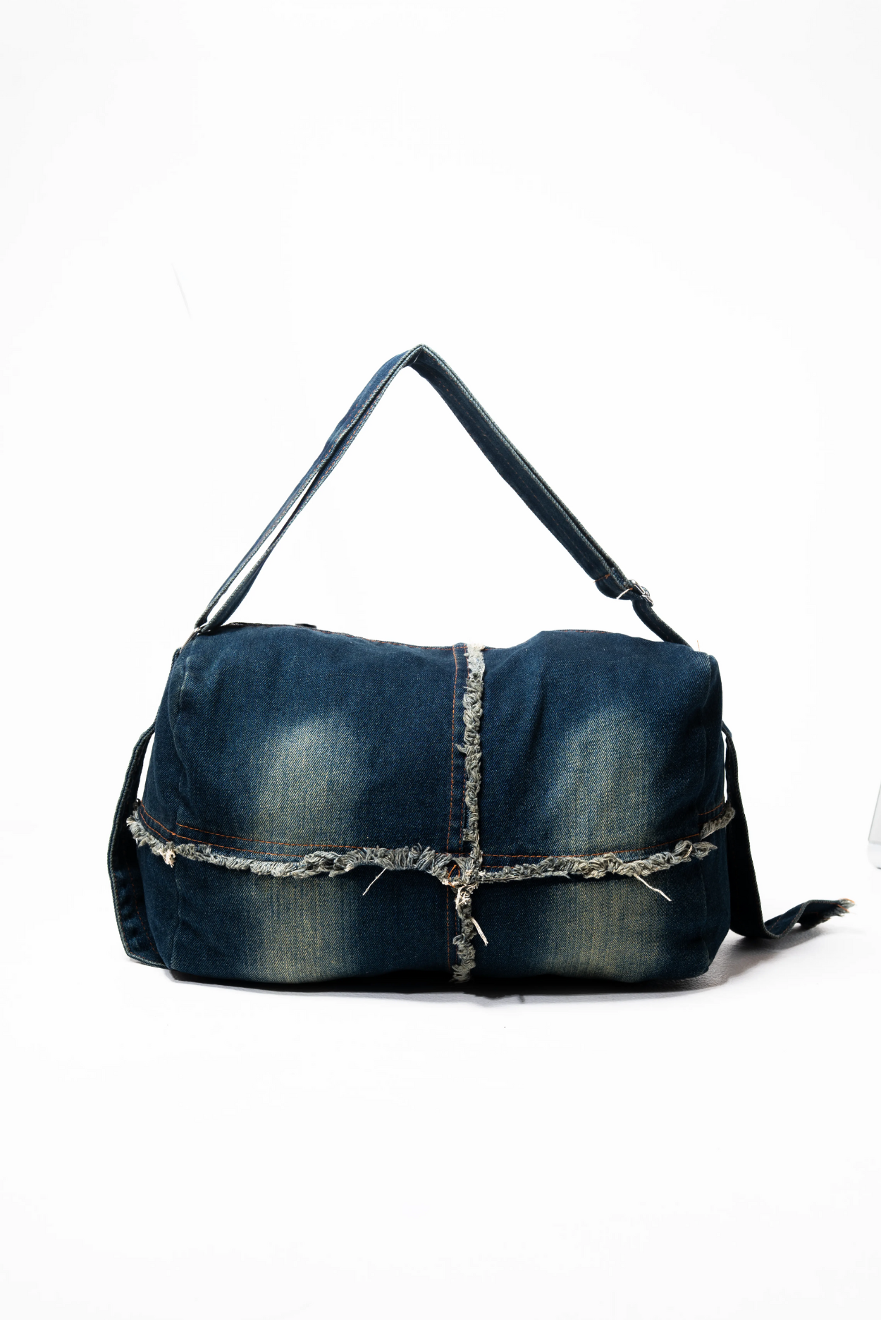 Raw Edge Denim Tote