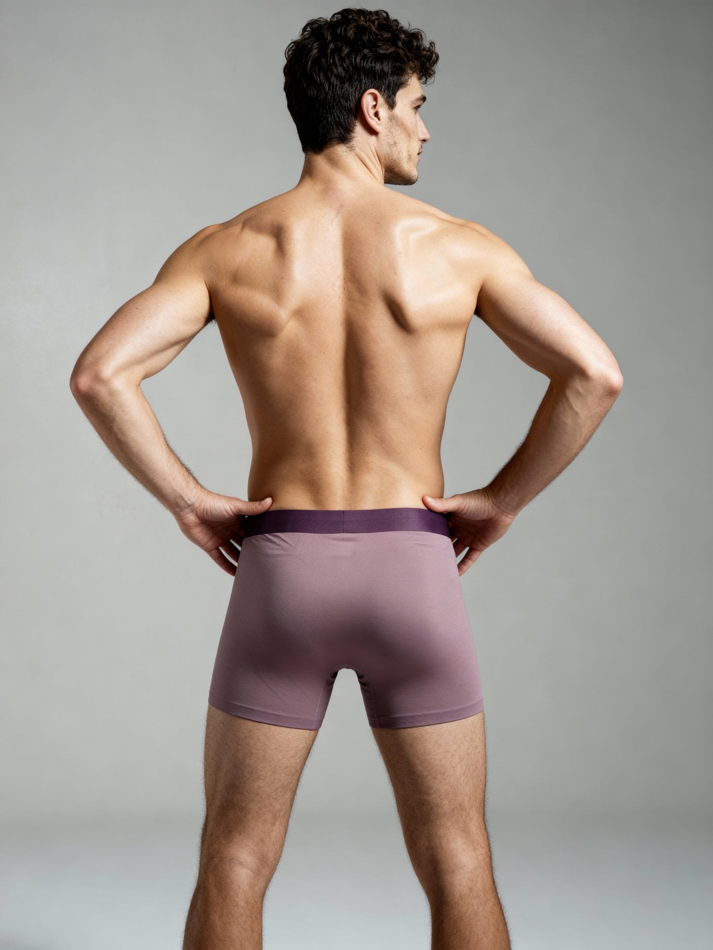 Men Insole Pink Solid Luxury Elastic Trunk by Manaca