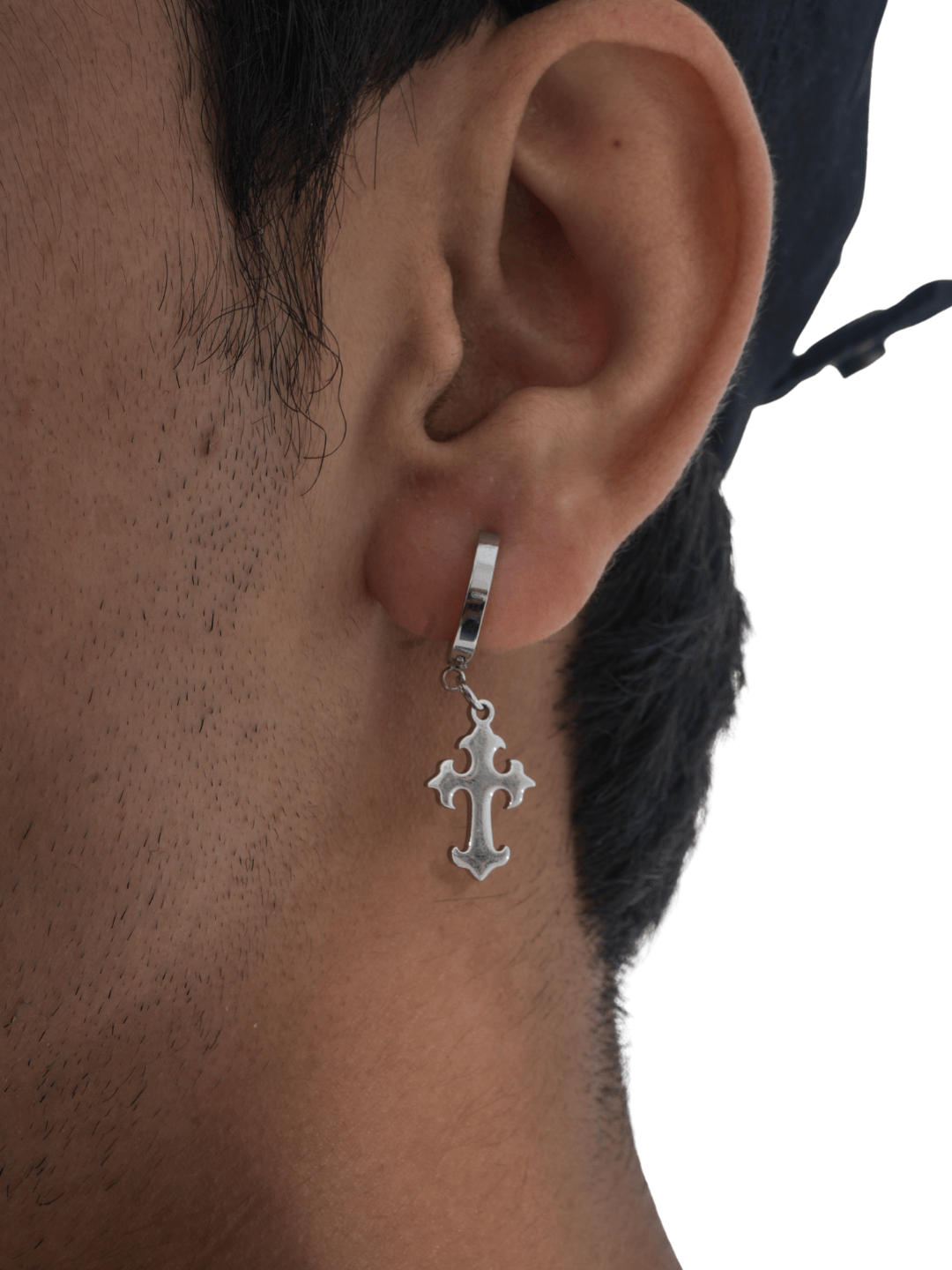 DeadSignal Cross Drop Earring