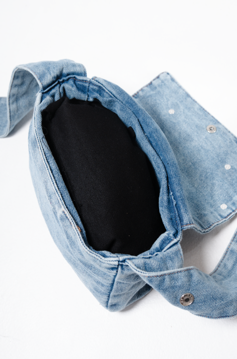 Denim Loop Shoulder Bag