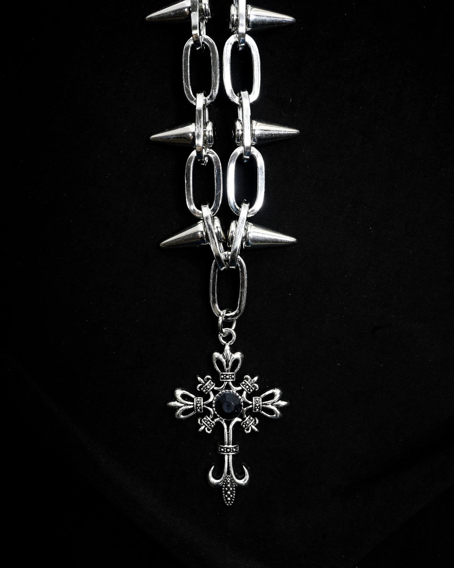 Void Spike Cross Necklace