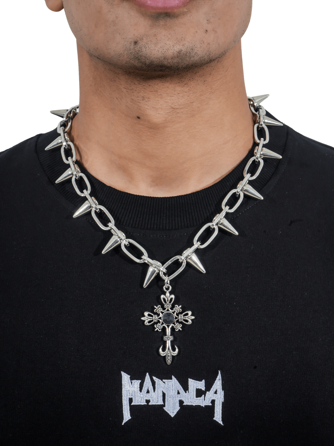 Void Spike Cross Necklace