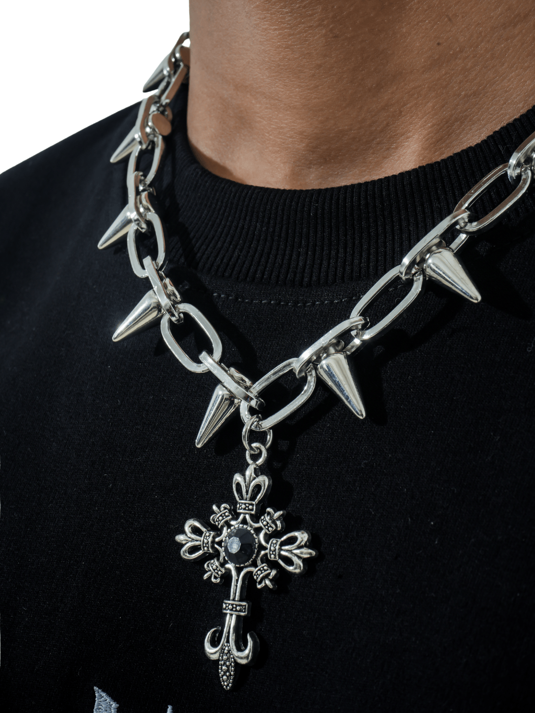 Void Spike Cross Necklace