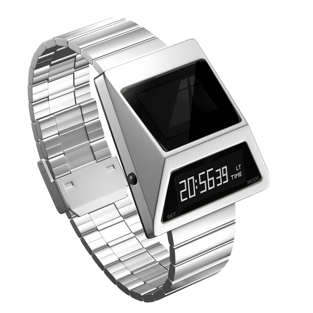 CYBERTRUCK S3000 Solar Digital Watch (SilverEdition)