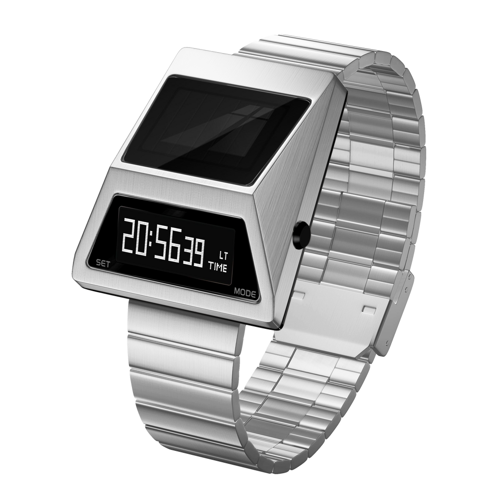 CYBERTRUCK S3000 Solar Digital Watch (SilverEdition)