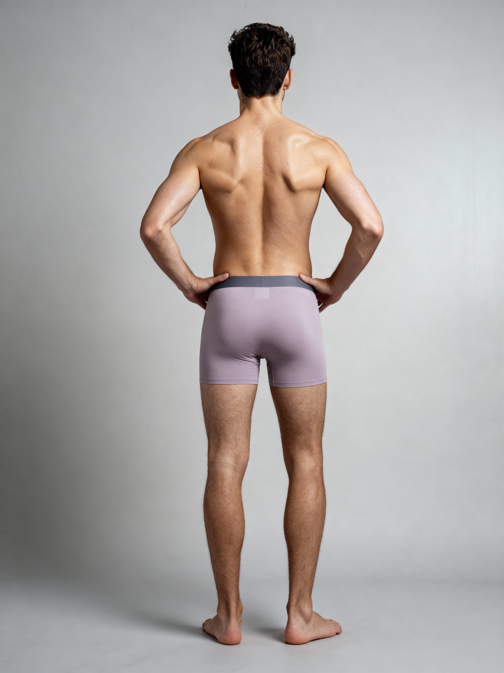 Men V WALK LIGHT PINK Solid Luxury Elastic Trunk by Manaca