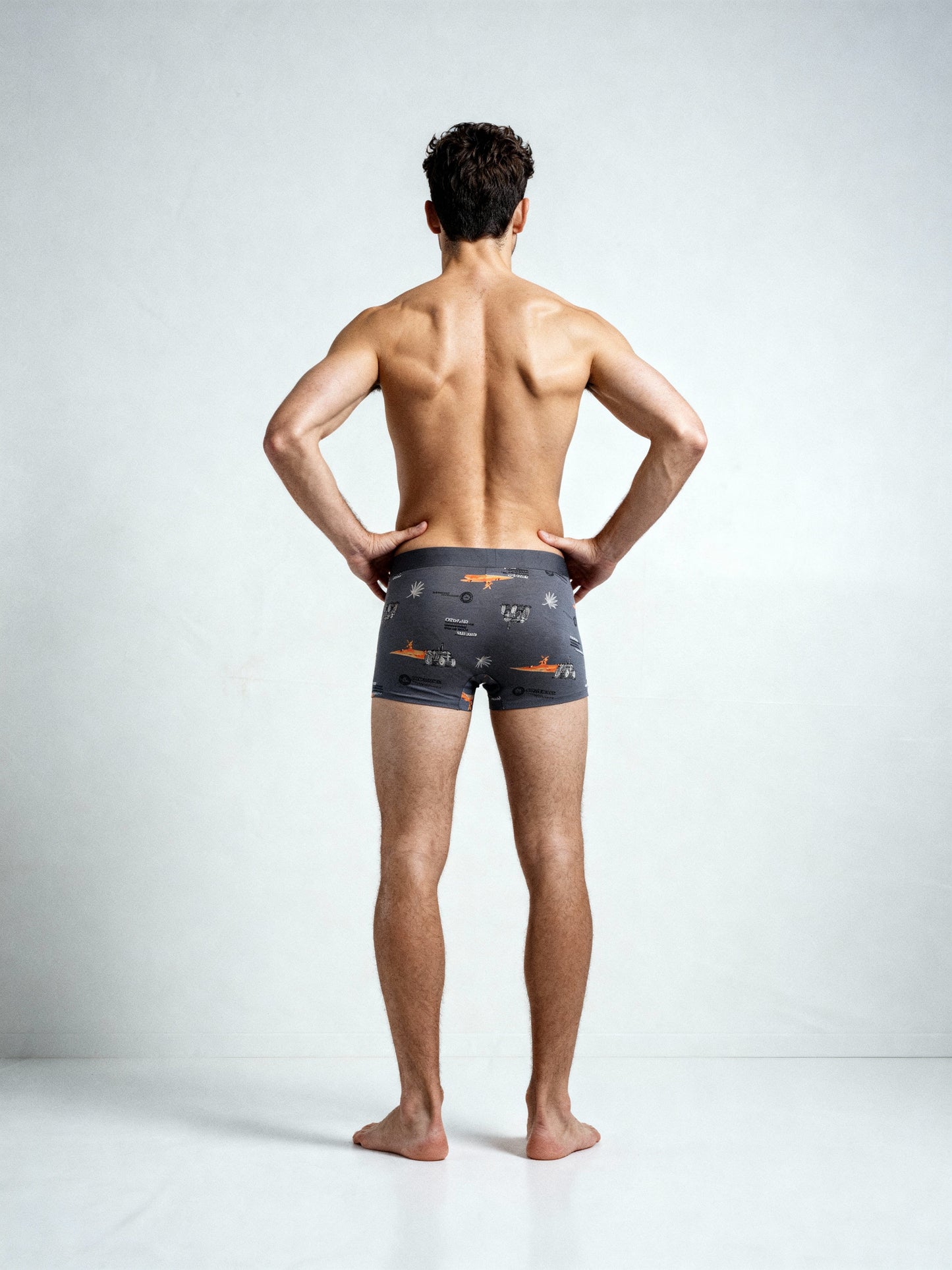 Men V WALKS SIZZLE SORE printed  Luxury Elastic Trunk by Manaca