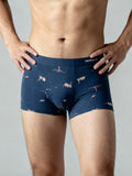 Men V Walk Starfish Printed  Luxury Elastic Trunk by Manaca
