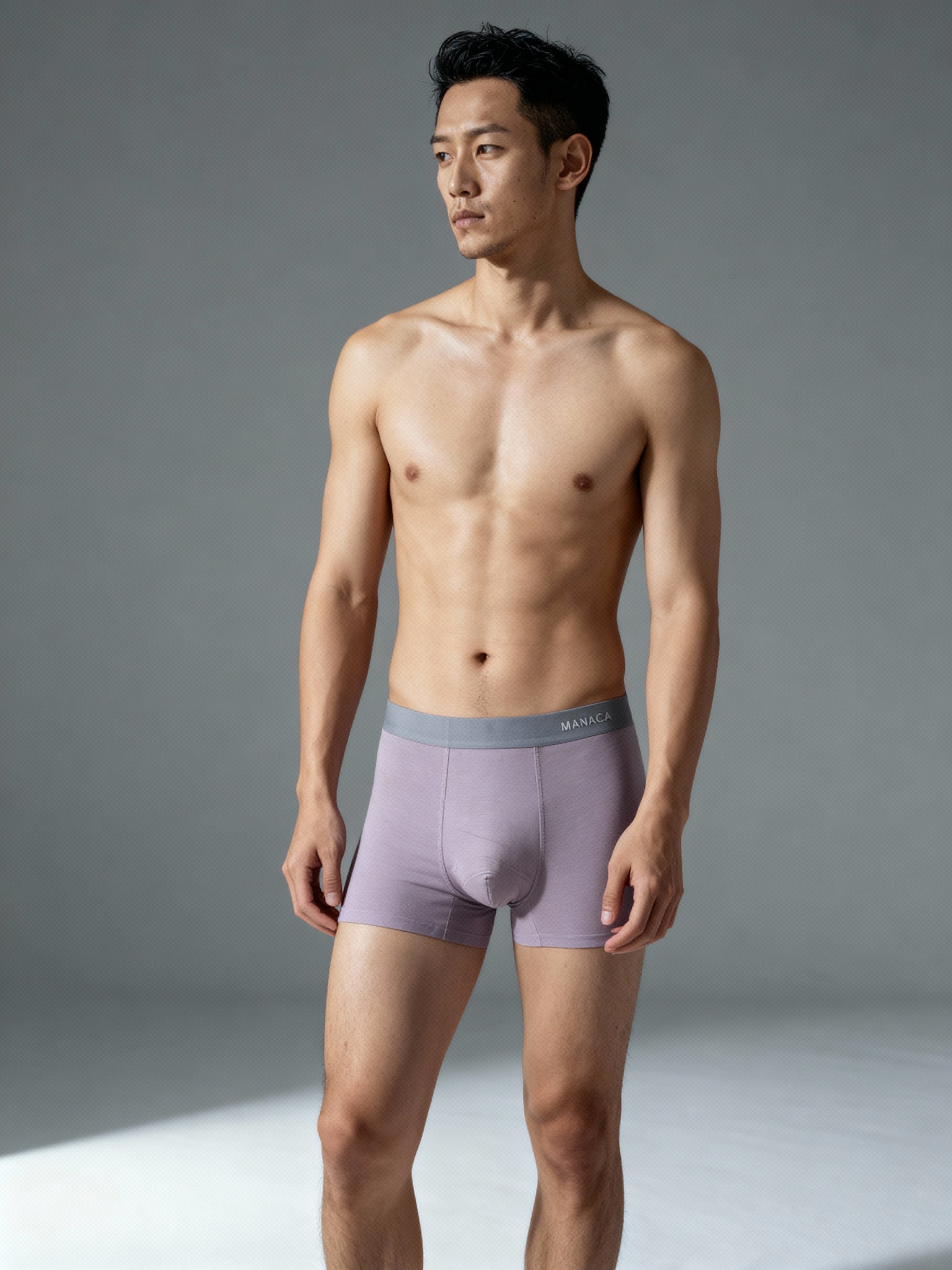 Men V WALK LIGHT PINK Solid Luxury Elastic Trunk by Manaca