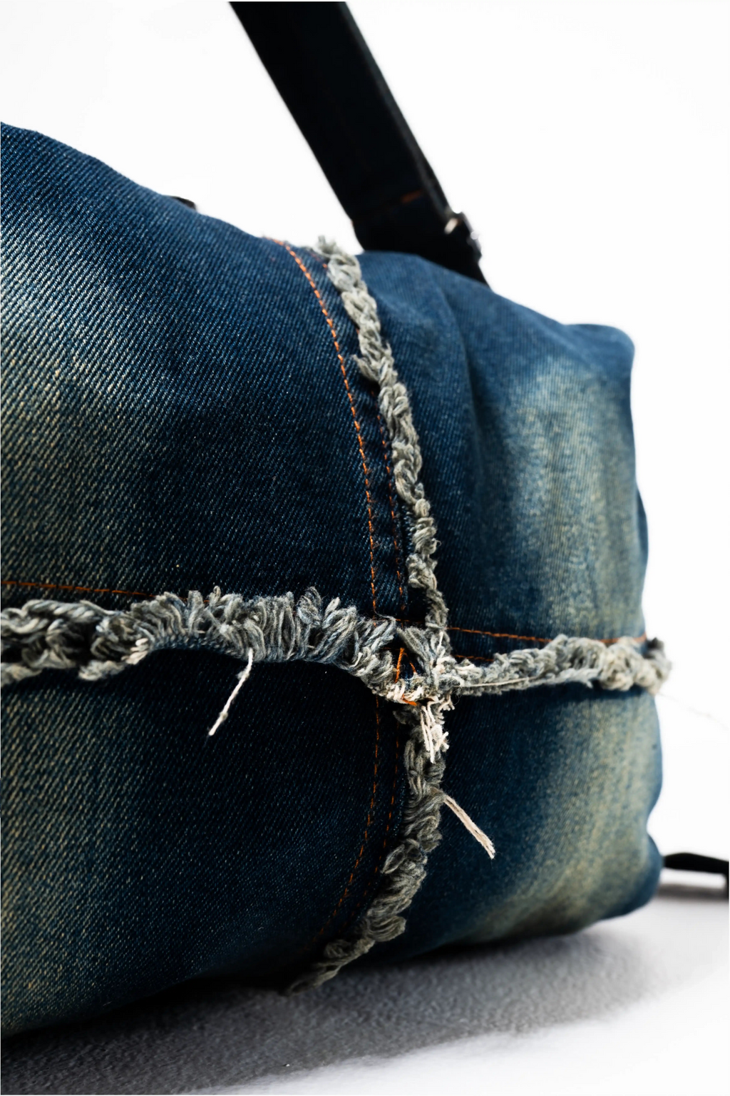 Raw Edge Denim Tote