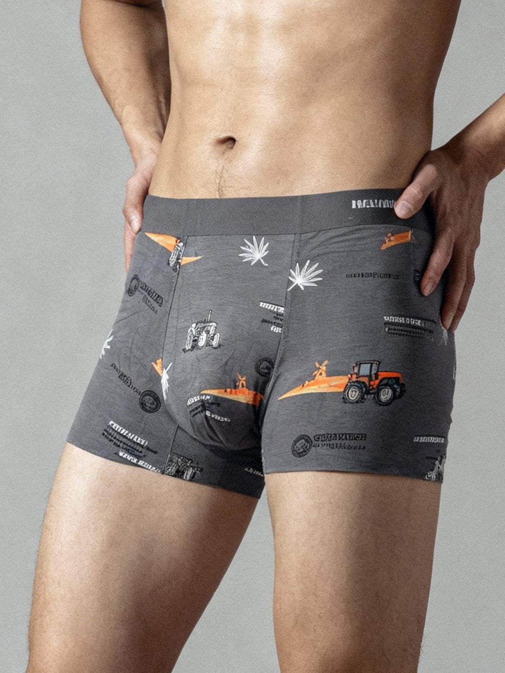 Men V WALKS SIZZLE SORE printed  Luxury Elastic Trunk by Manaca