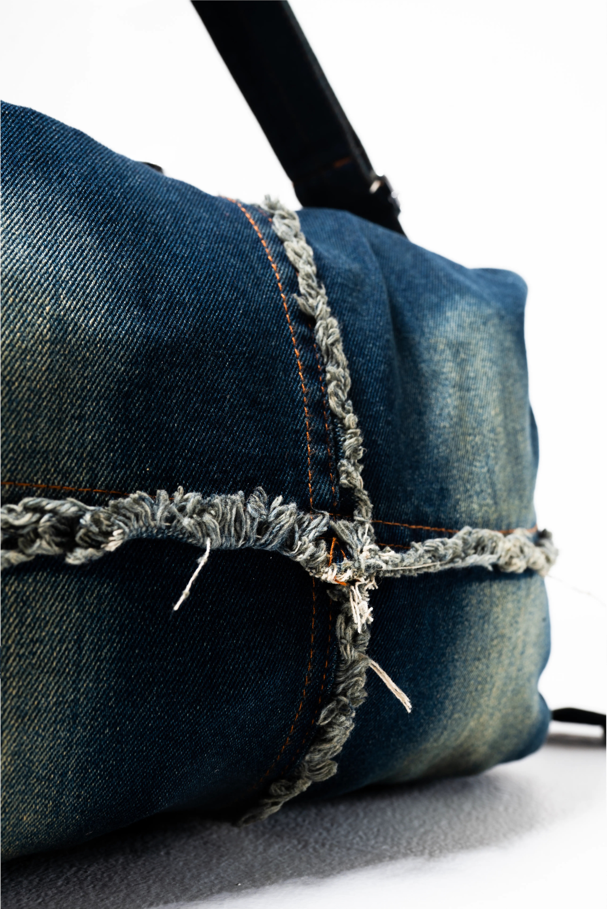 Raw Edge Denim Tote