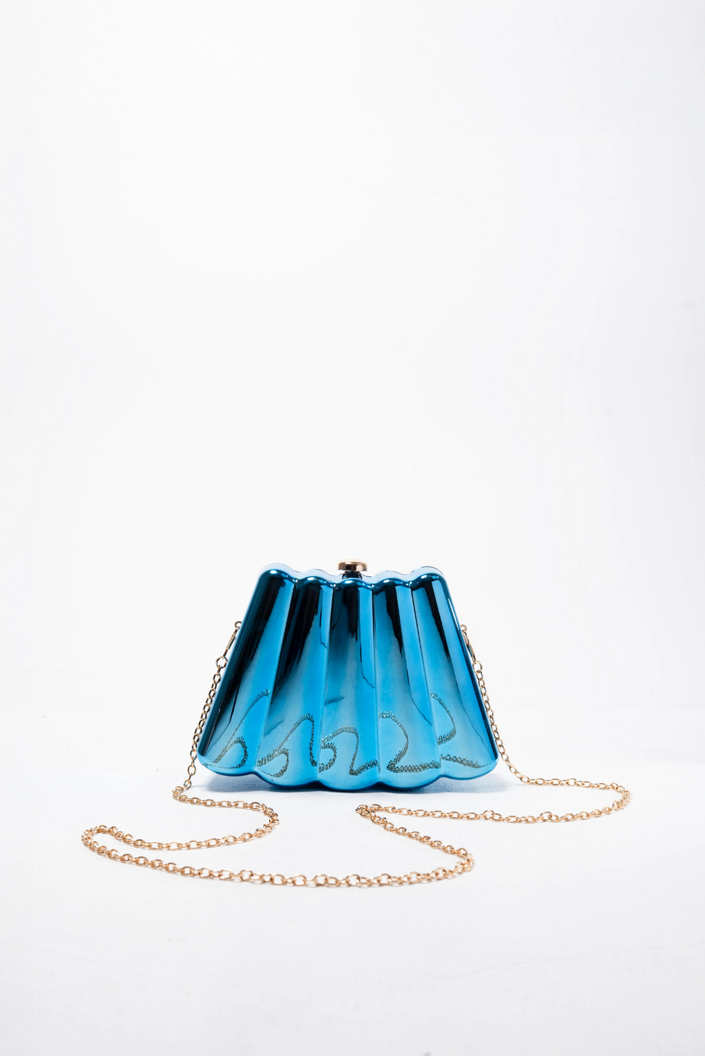 Azure Prism Clutch