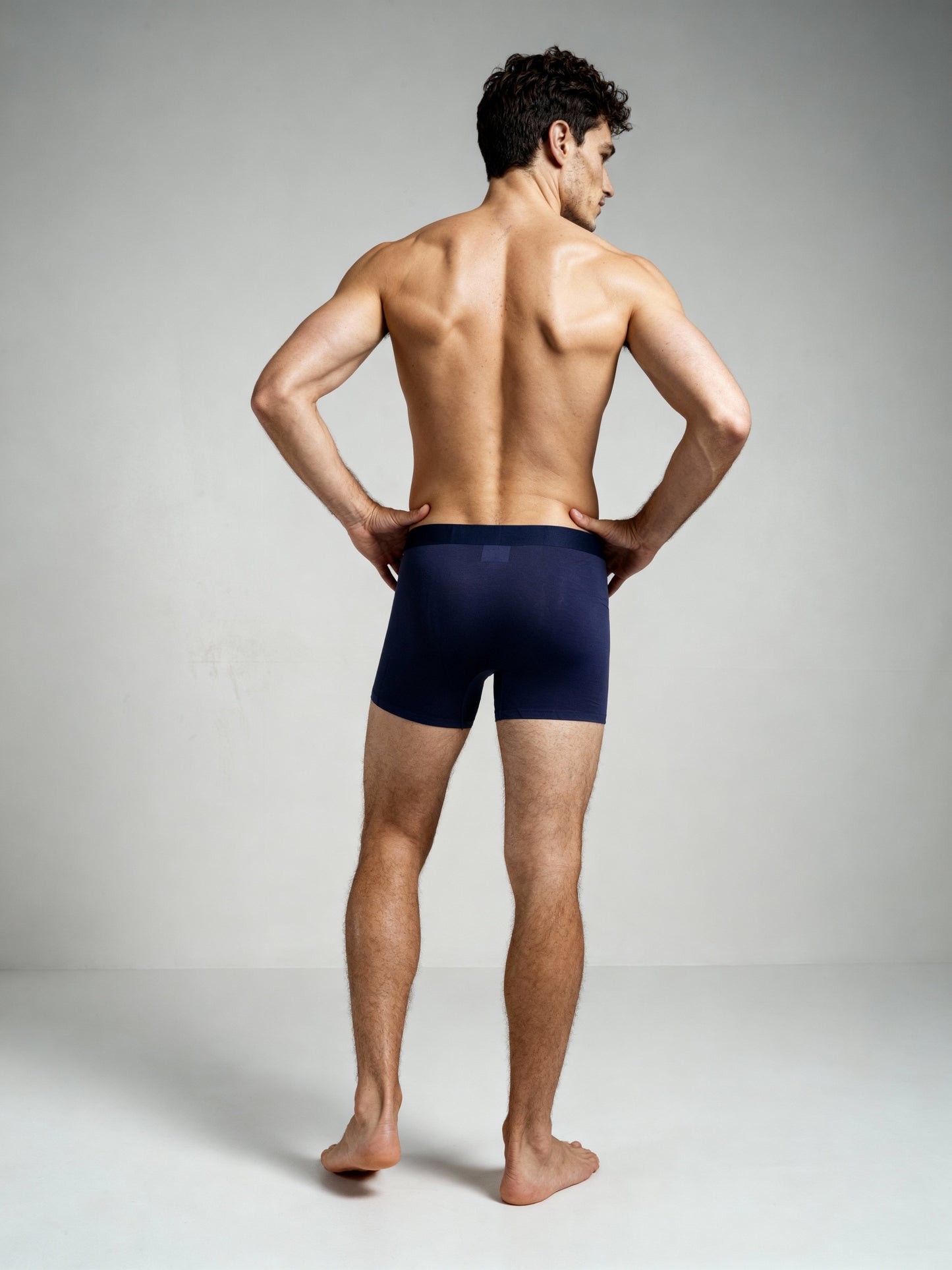 Men V Walks Naval Solid Luxury Elastic Trunk by Manaca