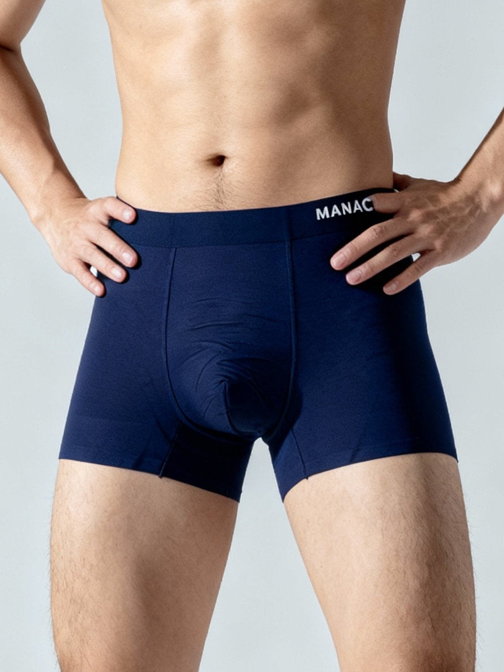Men V Walks Naval Solid Luxury Elastic Trunk by Manaca