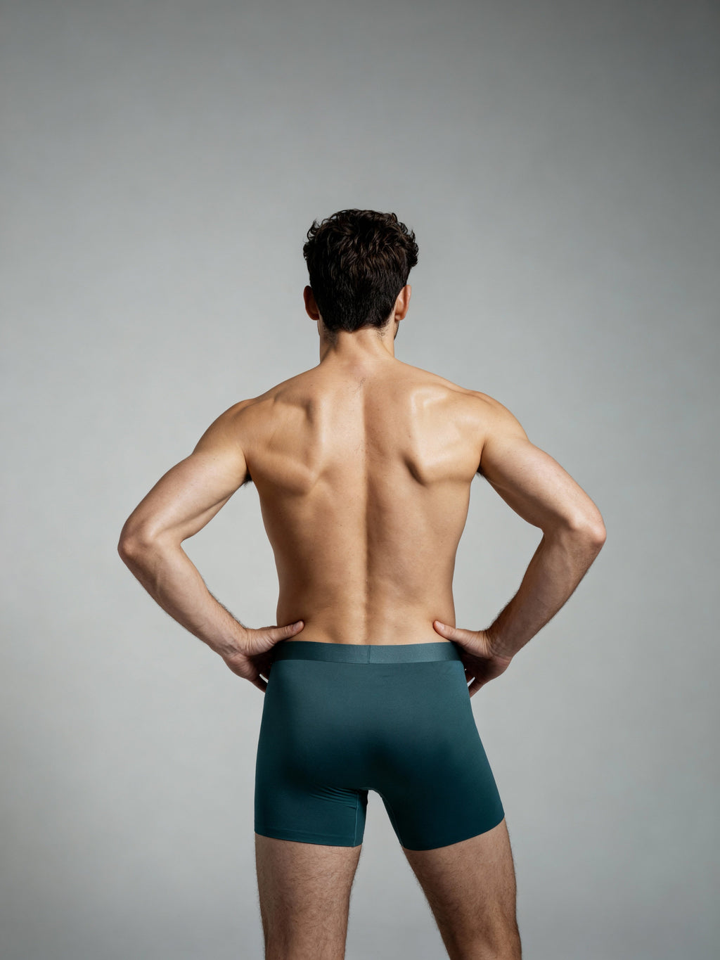 Men V Walks Green Solid Luxury Elastic Trunk by Manaca