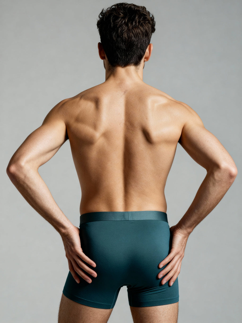 Men V Walks Green Solid Luxury Elastic Trunk by Manaca