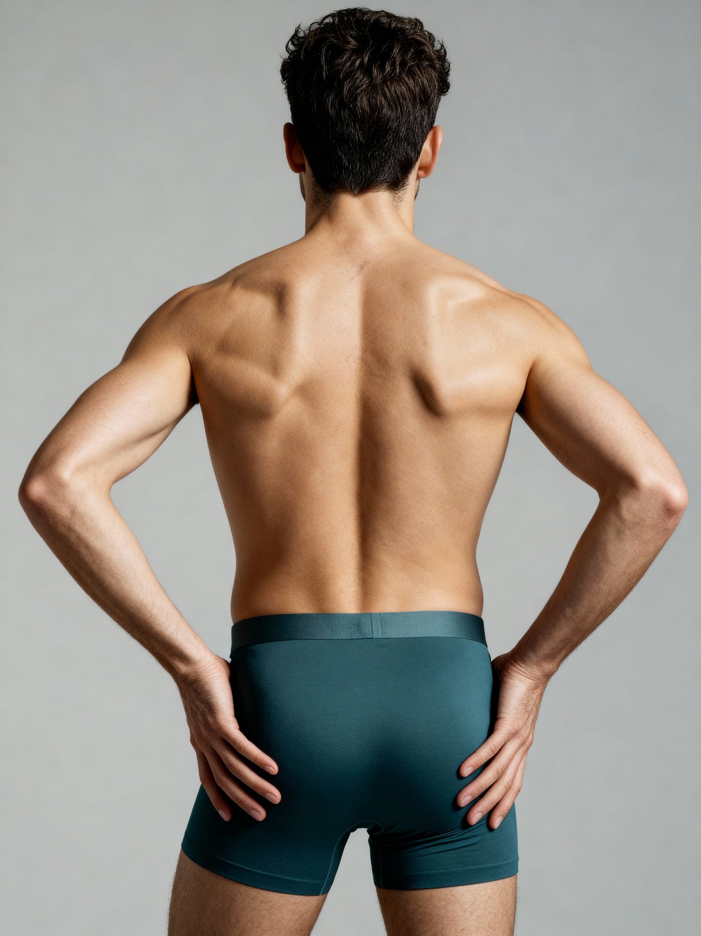 Men V Walks Green Solid Luxury Elastic Trunk by Manaca