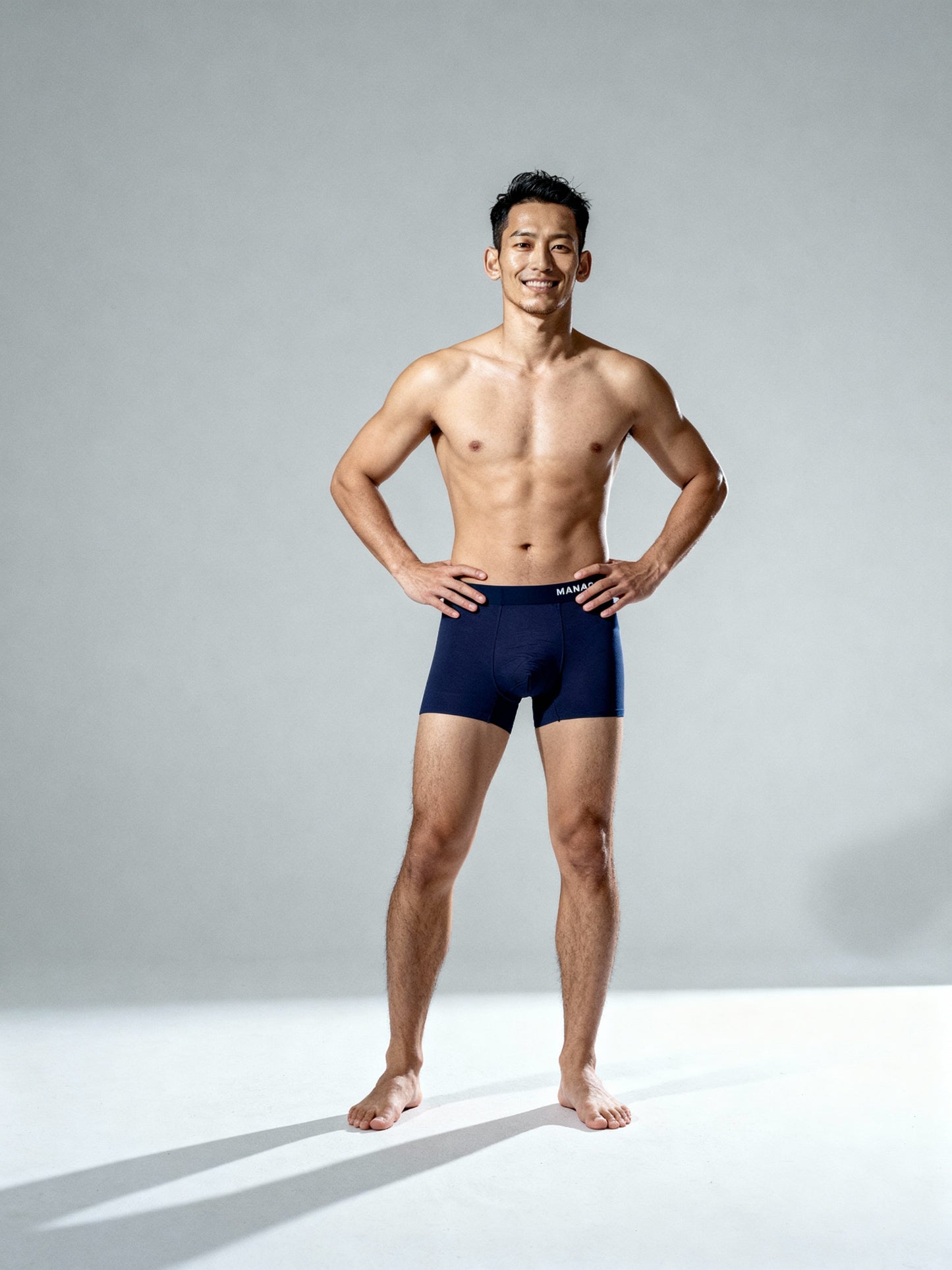 Men V Walks Naval Solid Luxury Elastic Trunk by Manaca