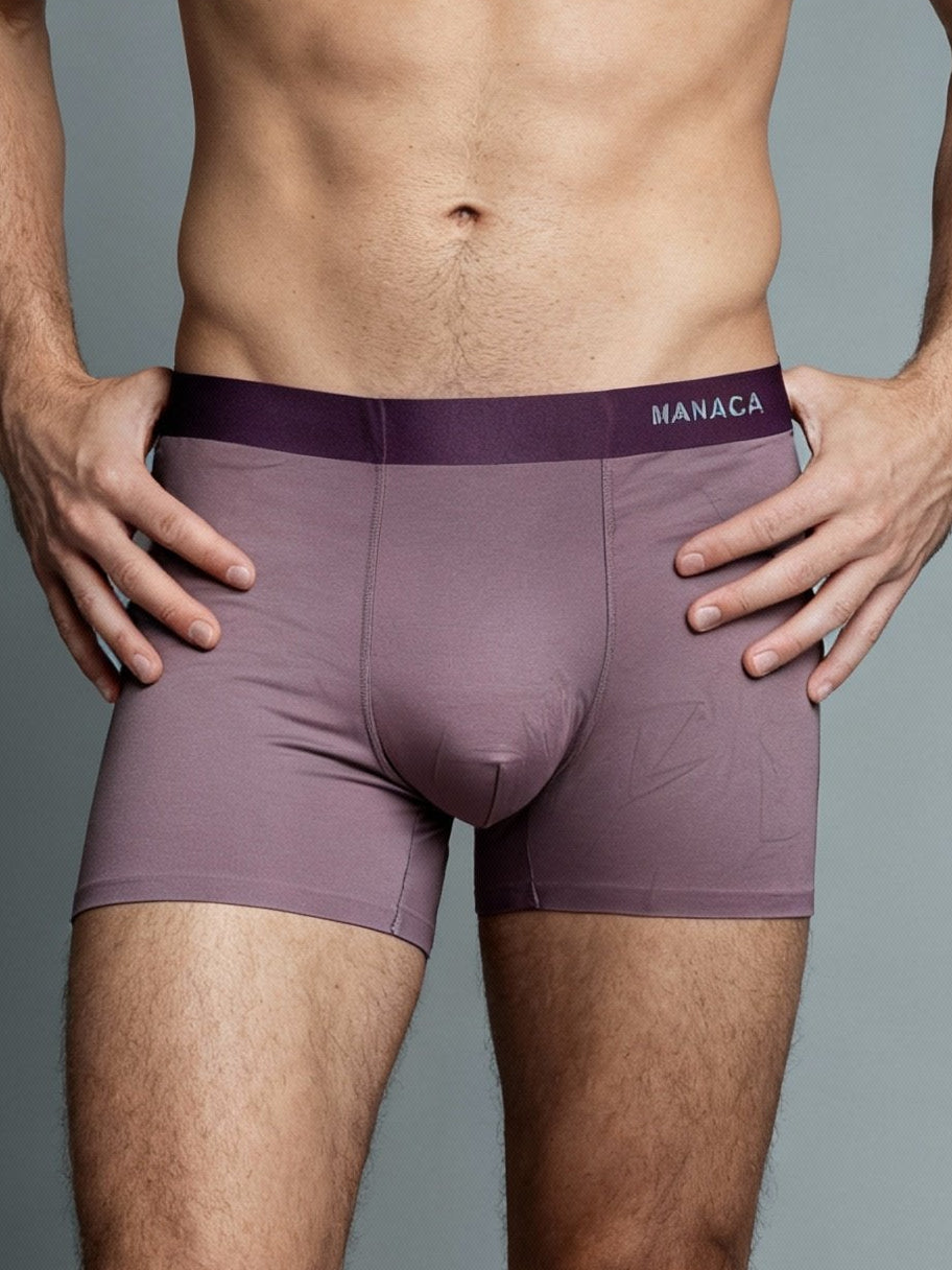 Men Insole Pink Solid Luxury Elastic Trunk by Manaca