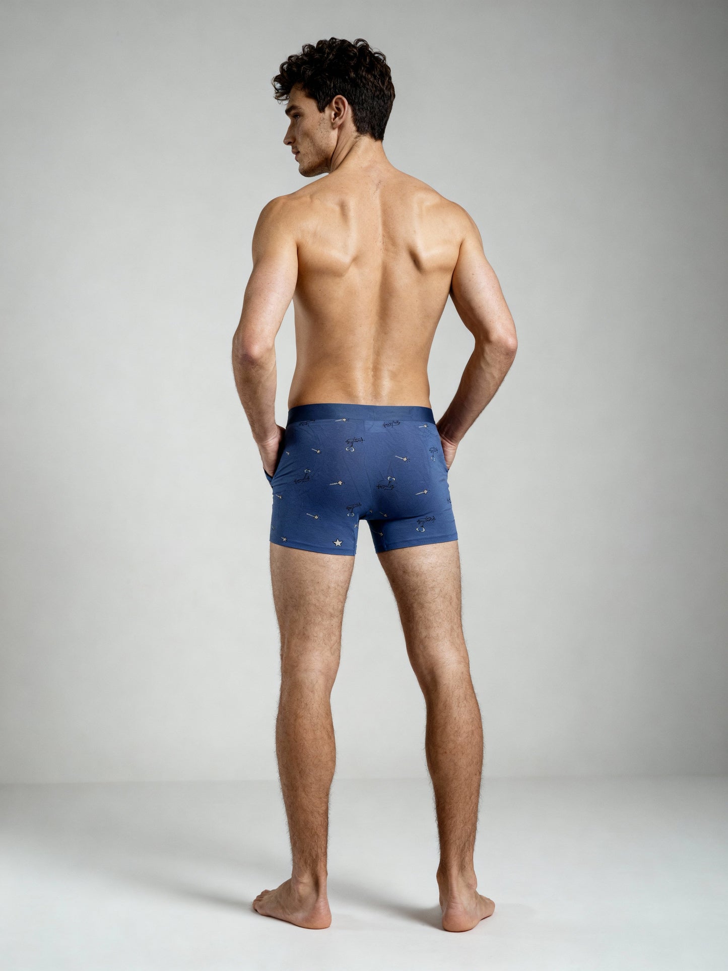 Men V Walks Starz printed Luxury Elastic Trunk by Manaca