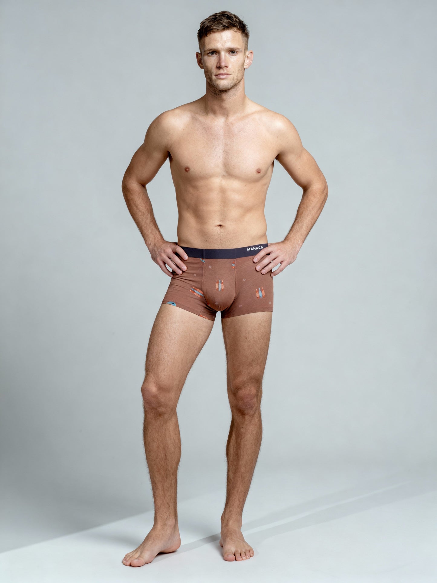 Men V Walks Limo Zen printed Luxury Elastic Trunk by Manaca