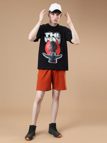 The Weekend Graphic Printed Men's Heavy Gauge Oversized Fit T-shirt