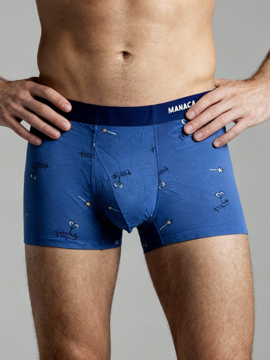 Men V Walks Starz printed Luxury Elastic Trunk by Manaca