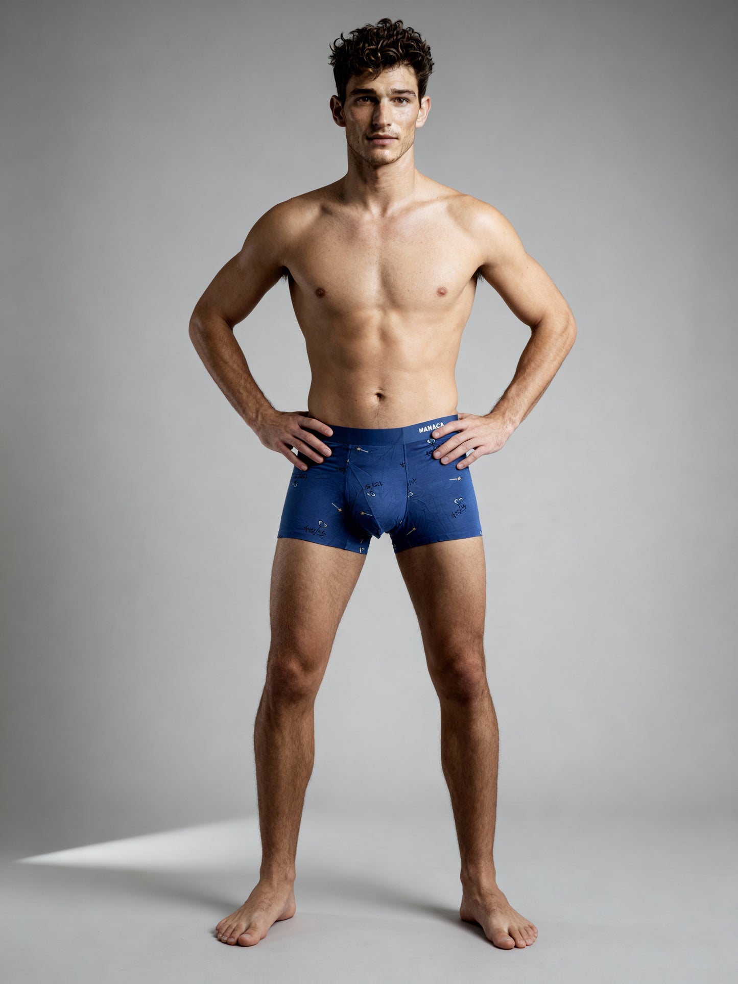 Men V Walks Starz printed Luxury Elastic Trunk by Manaca