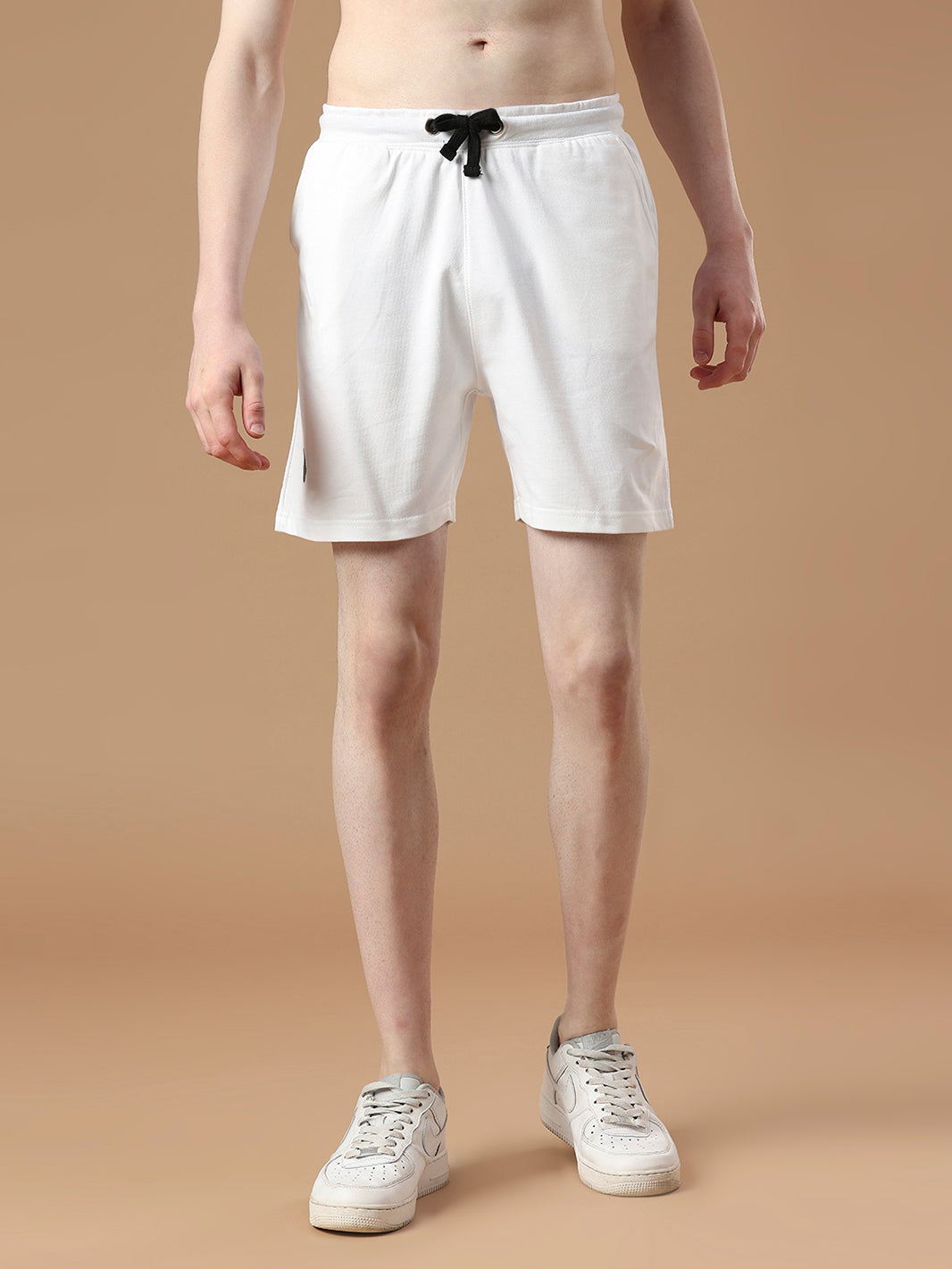 Men's White Casual Shorts