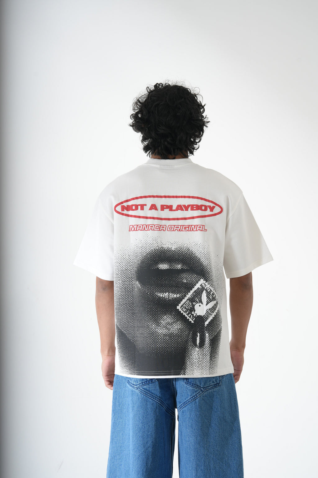 MANACA WHITE PLAYBOY TSHIRT