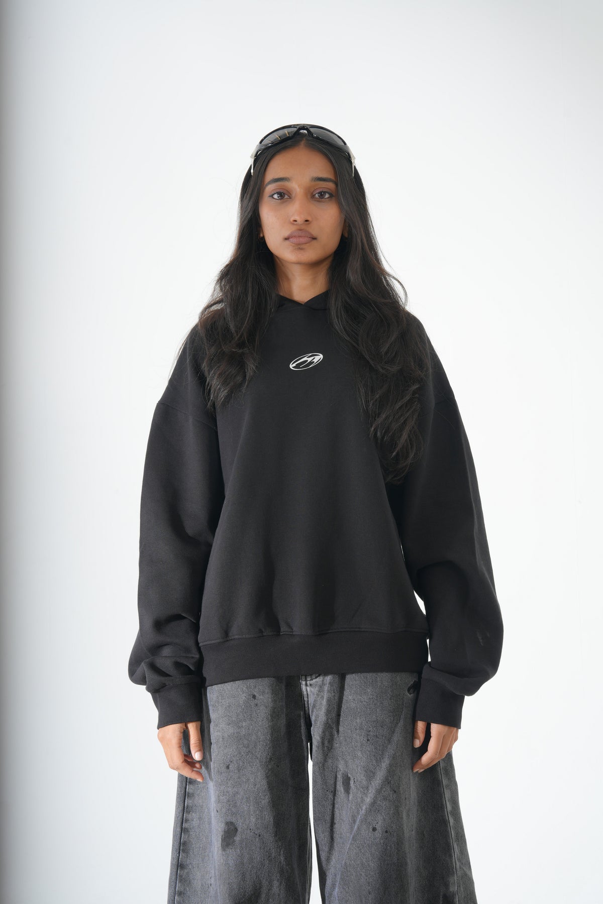BLACK FREEFALL HOODIE