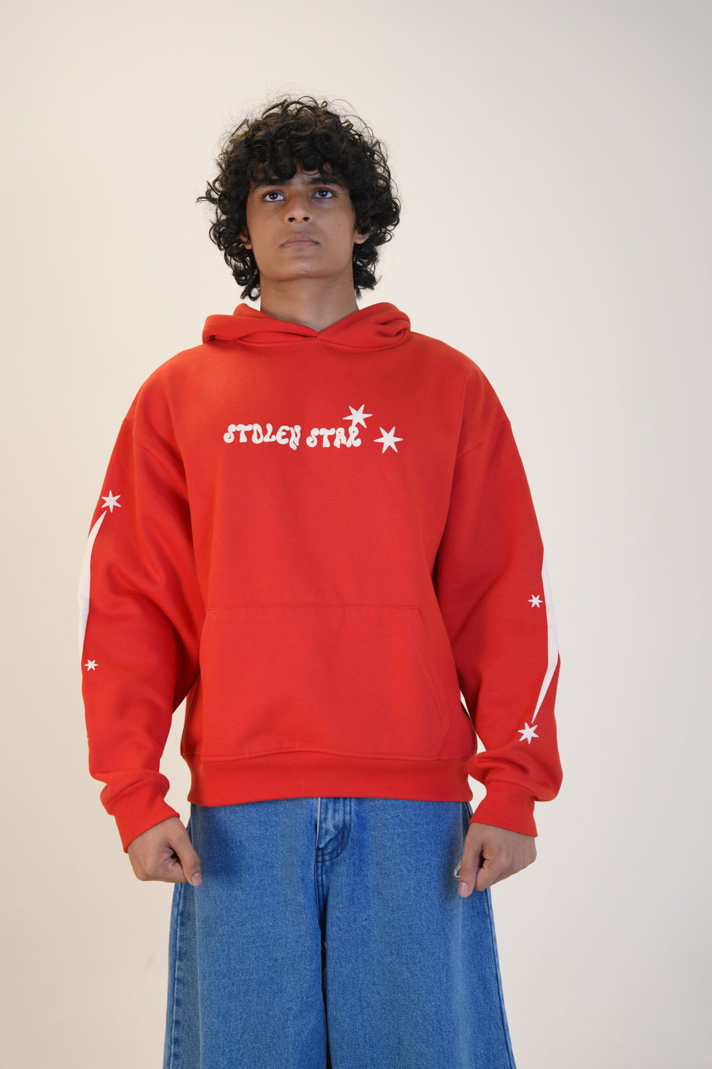 RED STOLEN STAR HOODIE