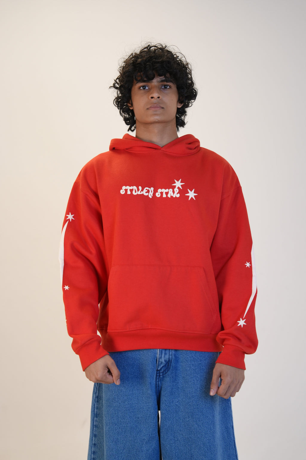 RED STOLEN STAR HOODIE