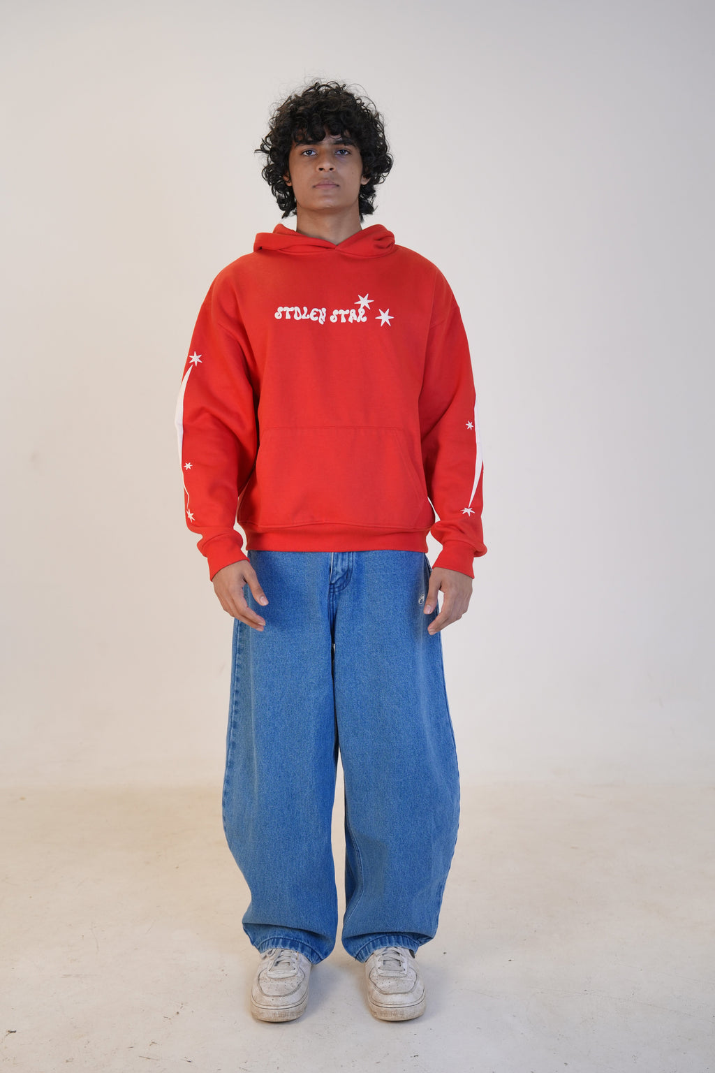 RED STOLEN STAR HOODIE