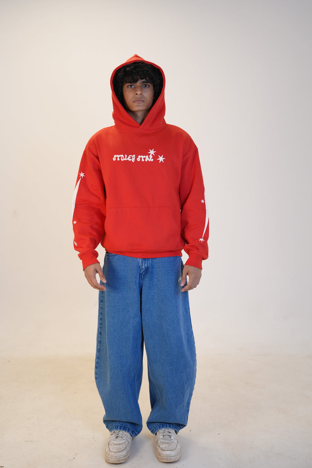 RED STOLEN STAR HOODIE