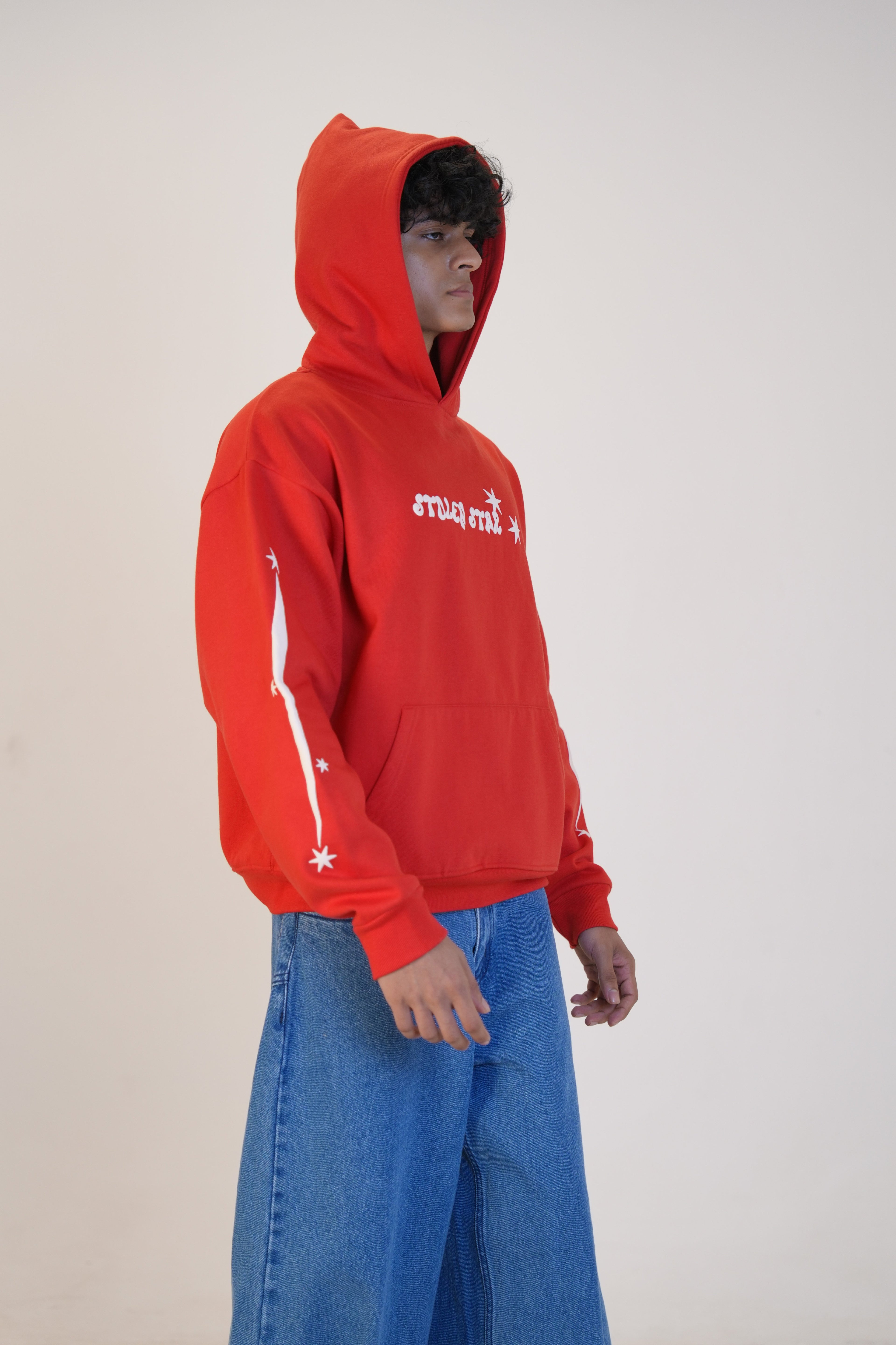 RED STOLEN STAR HOODIE