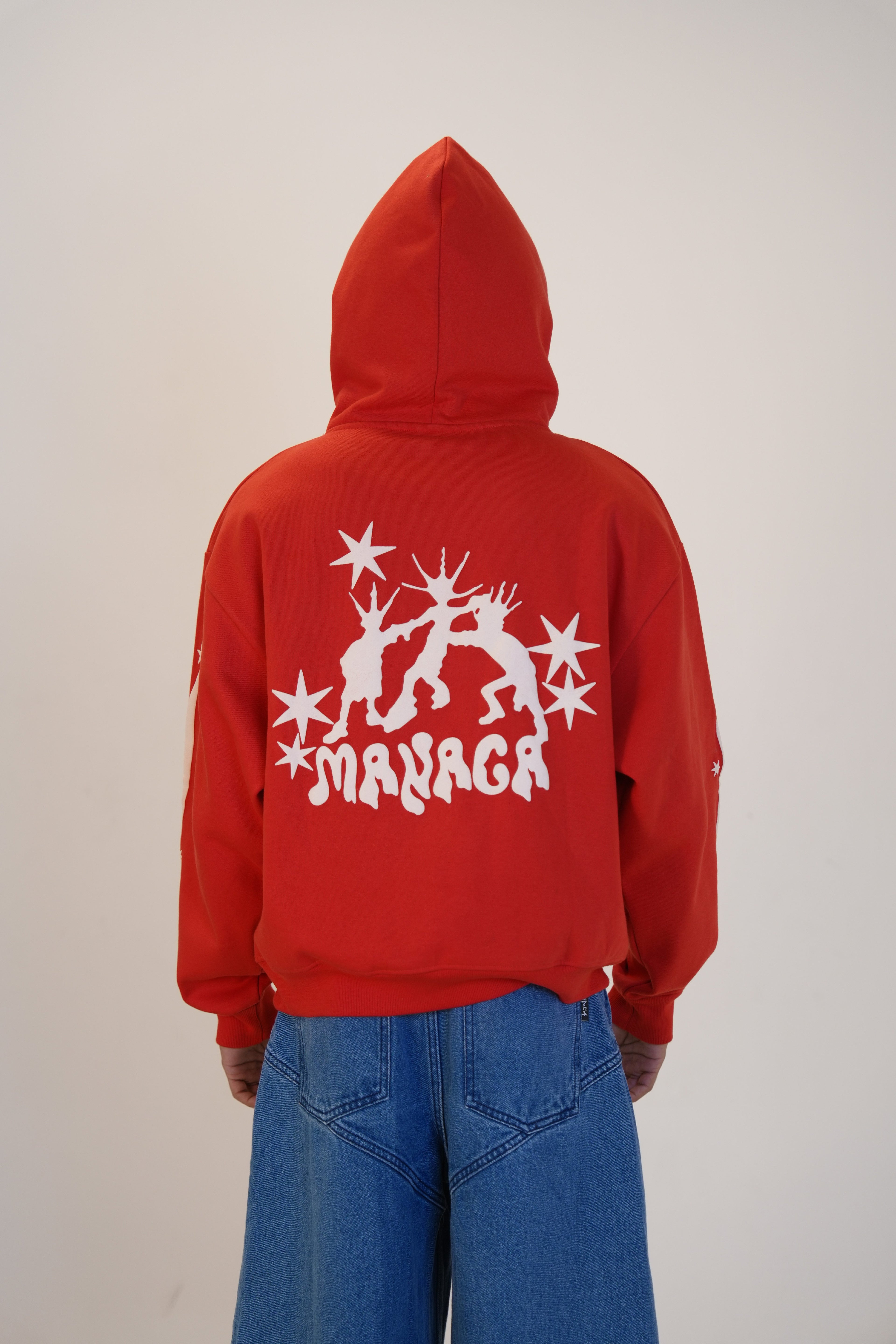 RED STOLEN STAR HOODIE