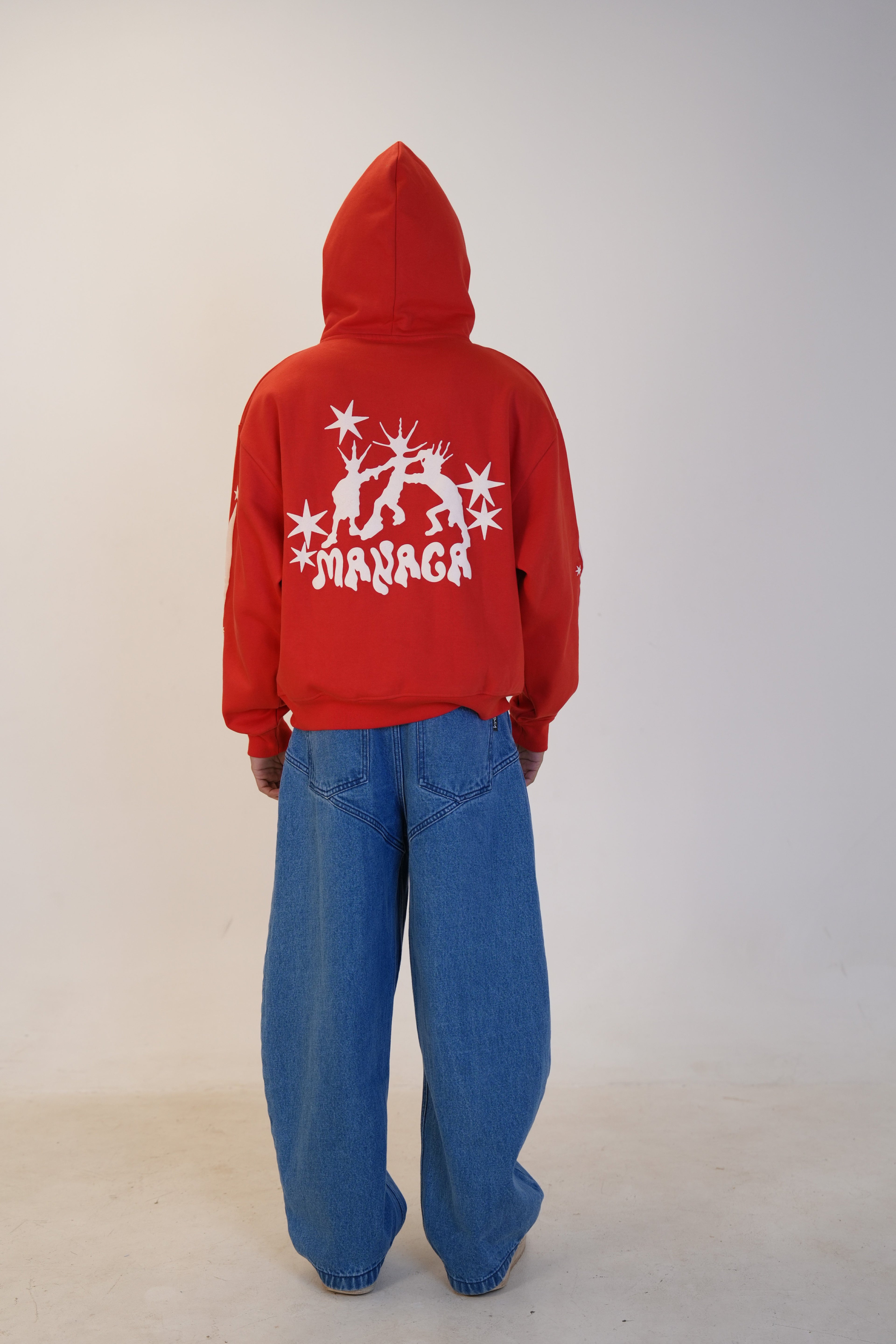 RED STOLEN STAR HOODIE