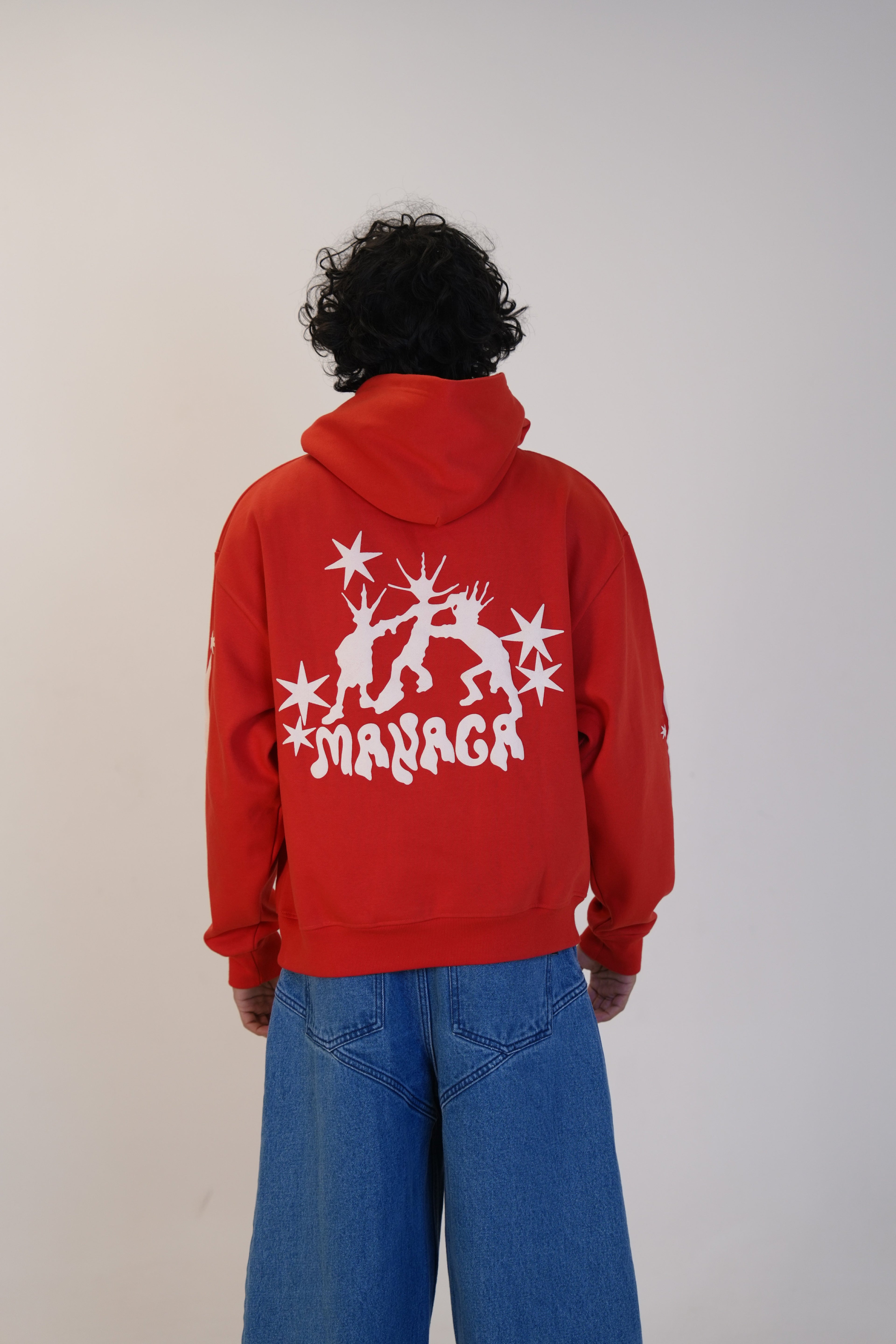 RED STOLEN STAR HOODIE