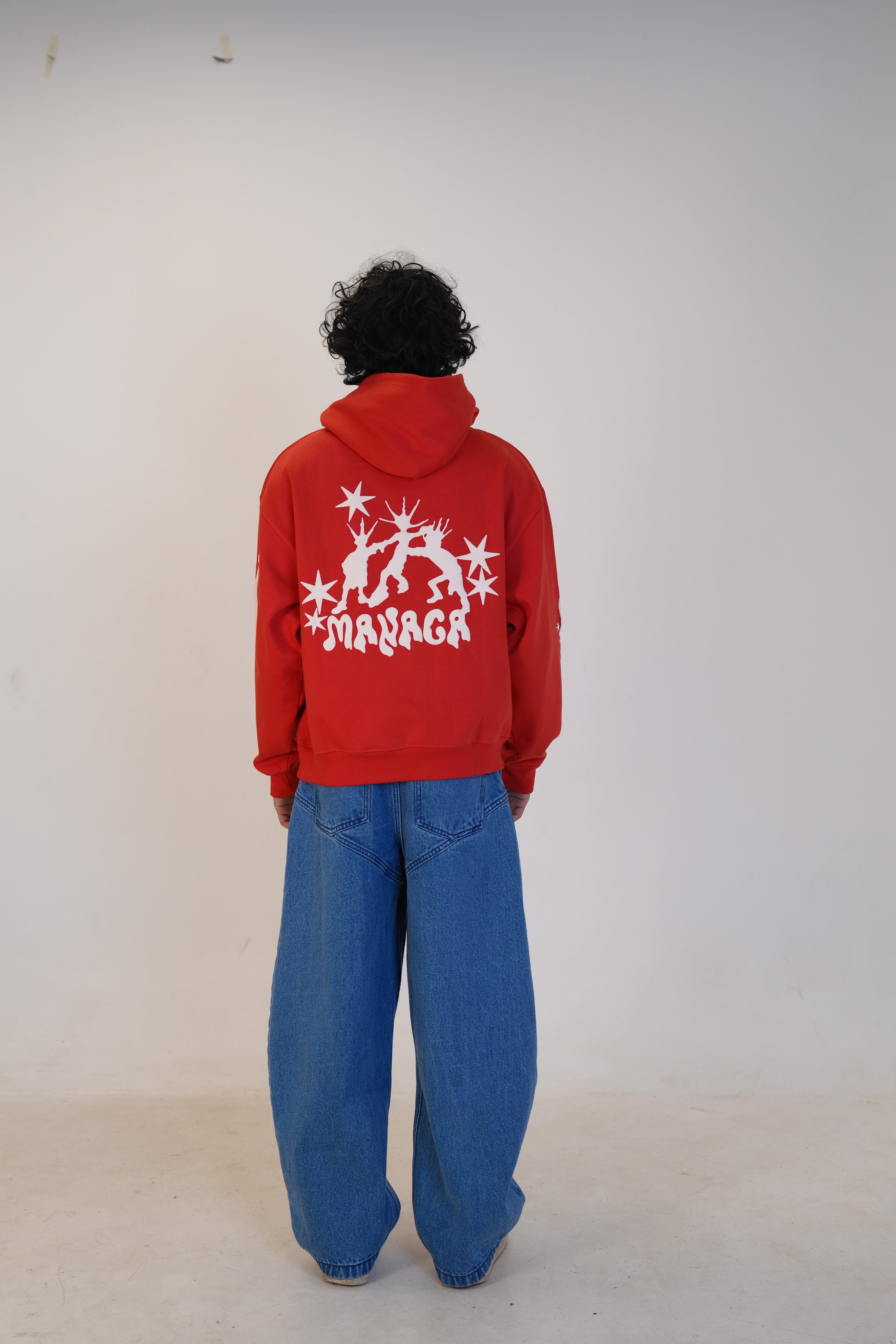 RED STOLEN STAR HOODIE