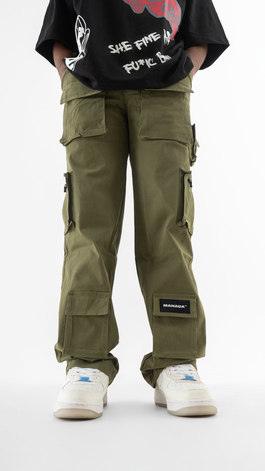 Olive 16 Pocket Cargo