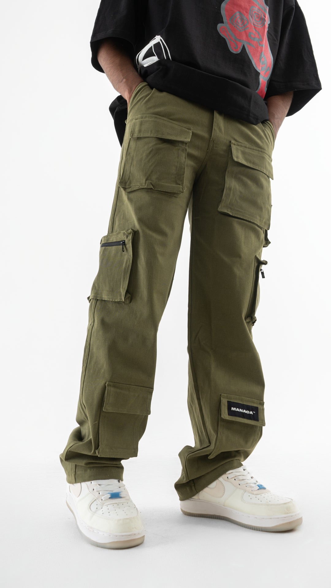 Olive 16 Pocket Cargo