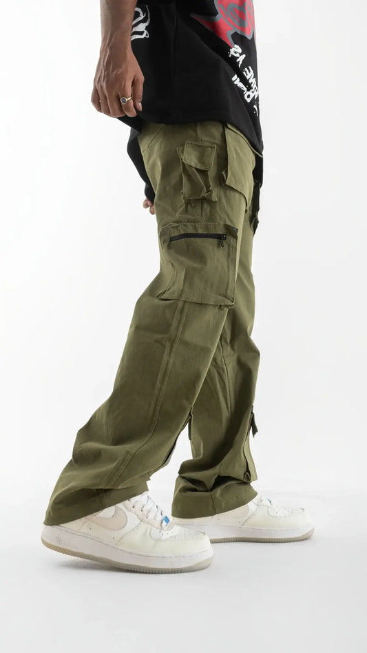 Olive 16 Pocket Cargo