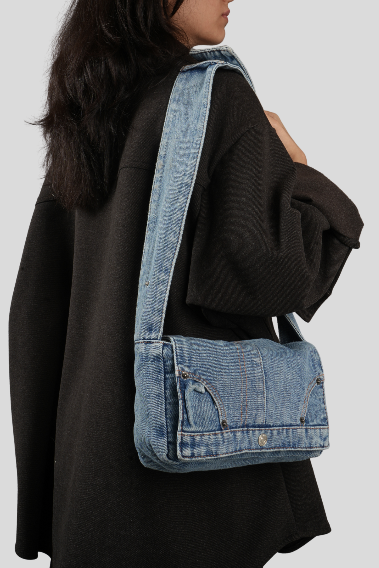 Demin Loop Denim Loop Shoulder Bag – www.manaca.in