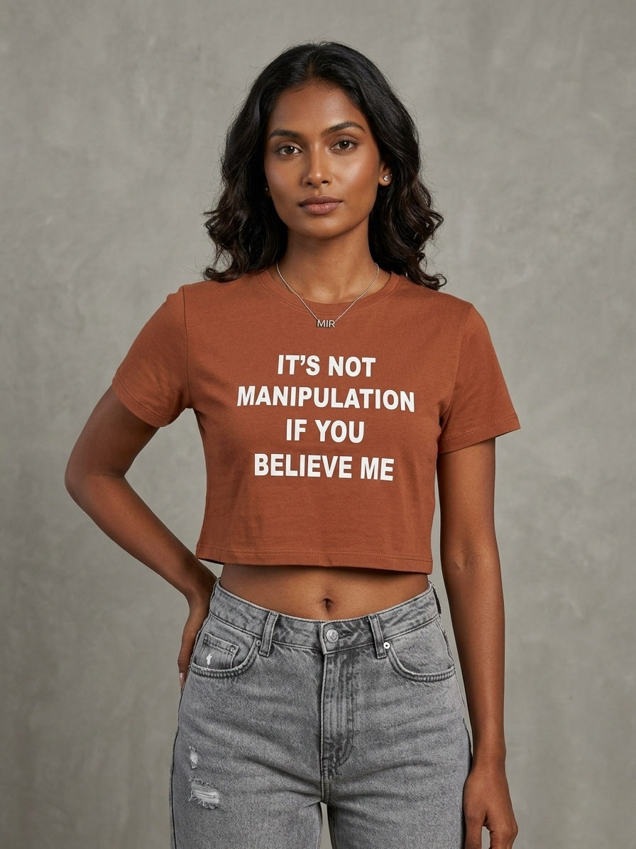 Crew Neck Brown Women's Essential