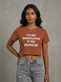 Crew Neck Brown Women's Essential