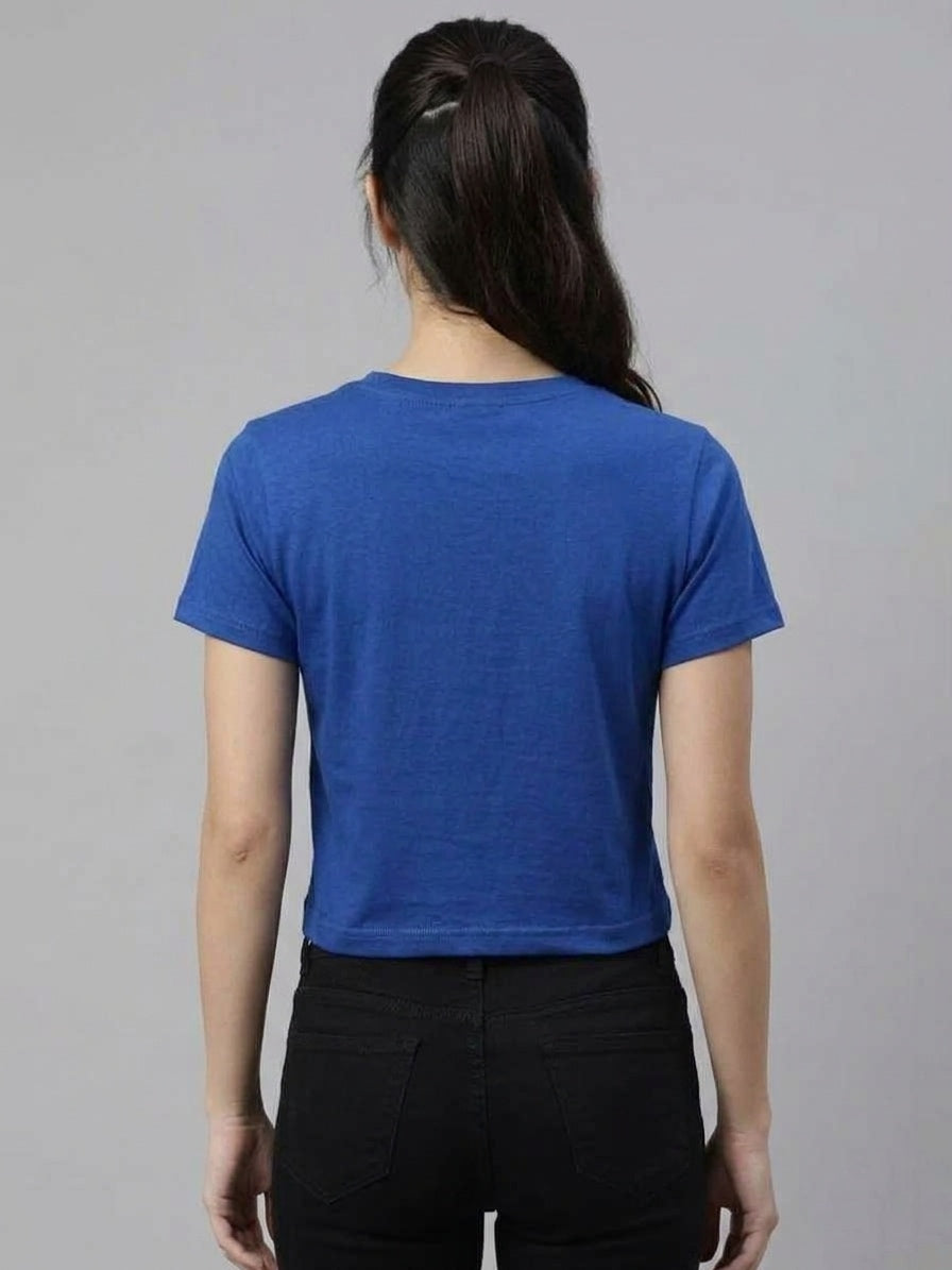 Crew Neck Royal Blue Women's Essential