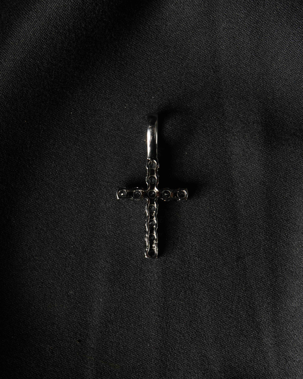 Manaca Crystal Halo Cross Pendant
